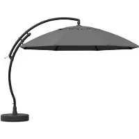 Sungarden Bezug 375/8 PP grau-mel. 40003088 Zweefparasol