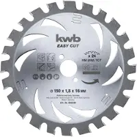 Kwb 583338 Hardmetaal-cirkelzaagblad 150 x 16 x 1.2 mm Aantal tanden: 24 1 stuk(s)