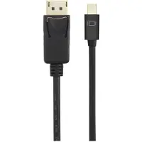 Renkforce Mini-DisplayPort / DisplayPort adapterkabel. Mini DisplayPort-connector, DisplayPort-connector. Lengte: 1,50 meter. Kleur: zwart. Model: RF-4