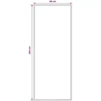 vidaXL - Lopers - Tapijt - FLORNES - Geweven - Grijs - Patroon - 80 - x - 200 - cm - PP - 7 - mm