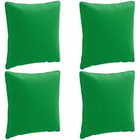 vidaXL Rugkussen PUTTEN 4 st 100% Polyester Groen 40 x 40 x 15 cm