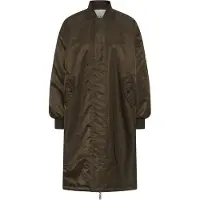 My Essential Wardrobe Dames Jassen Helgamw Reversable Long Jacket - Bruin - Maat 38