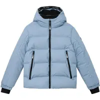s.Oliver winterjas - lichtblauw Meisjes Polyester Capuchon Effen - maat 164
