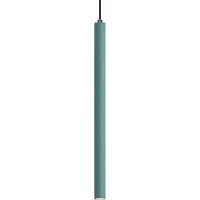 QAZQA Moderne blauwe hanglamp met geïntegreerde plafondplaat - Chuba
