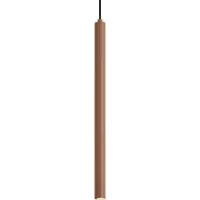 QAZQA Moderne hanglamp mokka met geïntegreerde plafondplaat - Chuba