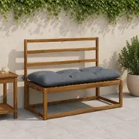vidaXL Bankkussen VIANEN 100% Polyester Blauw 110 x 50 x 12 cm