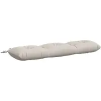 vidaXL Bankkussen VIANEN 100% Polyester Wit 110 x 30 x 12 cm