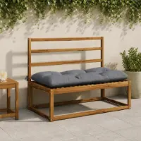 vidaXL Bankkussen VIANEN 100% Polyester Blauw 110 x 60 x 12 cm