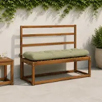 vidaXL Bankkussen VIANEN 100% Polyester Lichtgroen 100 x 40 x 12 cm