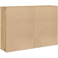 vidaXL Dressoir 2 st Artisan Eiken 60 x 31 x 84 cm Bewerkt hout
