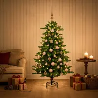 vidaXL Kunstkerstboom met Ballen 150 cm 150 LED's Warmwit