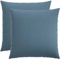 vidaXL Kussen met kussen HEERLEN 2 st Jeans Blauw Stof