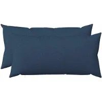 vidaXL Kussensloop 2 st HEERLEN Blauw 40 x 80 cm Stof