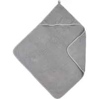 Meyco Baby Uni badcape - badstof - grey - 75x75cm