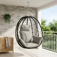 vidaXL Adirondack Kussen PUTTEN 100% Polyester Grijs 60 x 145 x 10 cm