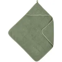 Meyco Baby Uni badcape - badstof - forest green - 75x75cm