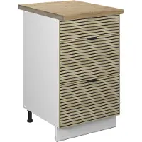 Vicco Keukenonderkast Fame-Line Eiken paneel 50 cm , AP Goldkraft, Model 51471