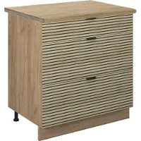 Vicco Keukenonderkast Fame-Line Eiken paneel 80 cm met 3 laden, WB Eik, Model 51432