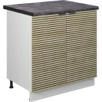Vicco Wastafelkast Fame-Line Eiken paneel 80 cm , WB Antraciet, Model 51435