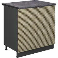 Vicco Wastafelkast Fame-Line Eiken paneel 80 cm , WB Antraciet, Model 51309