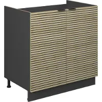 Vicco Wastafelkast Fame-Line Eiken paneel 80 cm zonder werkblad, Model 51308