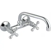 Invena ROMA wastafel-spoelbak met afvoer, model U 250 - H/BC-25-00S