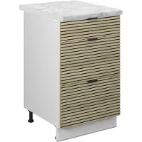 Vicco Keukenonderkast Fame-Line Eiken paneel 50 cm , WB Marmer, Model 51472