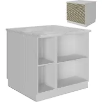 Vicco Keukeneiland Fame-Line Eiken paneel 90 cm met lade, zonder werkblad, Model 51596
