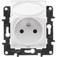 Legrand Niloe Step, enkele stopcontact, IP44, wit