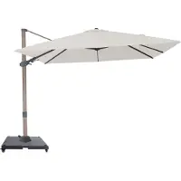 Axi Alina Zweefparasol 300x300 cm incl parasolvoet met wielen Eikenlook/beige – Complete set