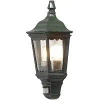 Konstsmide Wandlamp buiten met bewegingssensor FIRENZE, groen, Glas, Landelijk