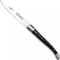 Laguiole En Aubrac L0210IIFFCHA Sandvik 12C27, Charcoal Carbon zakmes, 10 cm