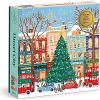 Sonstige Verlage Tinsel City: Puzzel van 500 stukjes met folieprint