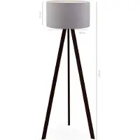 Opviq Asir - Vloerlamp - Grijs - 21 x 38 x 140 cm