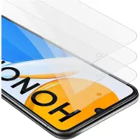 Cadorabo 3x Screenprotector geschikt voor Honor X7 - Beschermende Pantser Film in KRISTALHELDER - Getemperd (Tempered) Display beschermend glas in 9H hardheid met 3D Touch