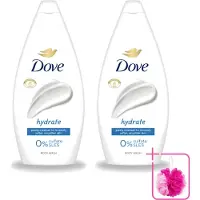 Dove 2 x – Douchegel – Hydrate – 450 ml - Bulkverpakking - Douchegel hydrateren - Douchemop - Zachte huid