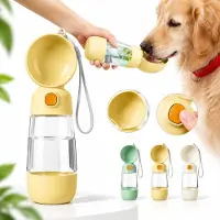 VHV - 2-in-1 draagbare drinkfontein voor honden met voerbakje - Drinkfles honden voor onderweg - Drinkfles hond - Geschikt voor kleine honden - Geschikt voor wandelingen, trektochten en reizen