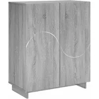 vidaXL Schoenenkast 73 x 38 x 87,5 cm Bewerkt hout Grijs Sonoma