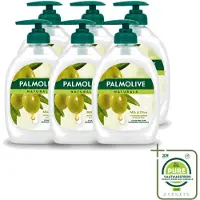Palmolive 6 x - Milk & Olive - Handzeep Met Pomp - Verzorgend & Mild - 500 ml - Grootverpakking - Vaatwasstrips - Handzeep - Melk En Olijf - Natuurlijke Handzeep - Verzorgende Handzeep - Melkproteïnen