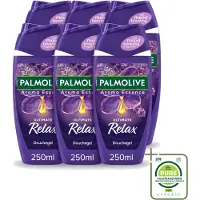 Palmolive 6 x - Arroma Essence - Douchegel - Lavendel & Ylang Ylang - Ultimate Relax - 250 ml - Grootverpakking - Vaatwasstrips - Douchegel - Ontspanning - Aromatherapie - Lavendel - Ylang Ylang