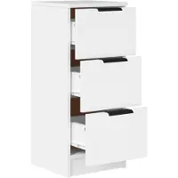 Super Merchant Dressoir 30x30x70 cm bewerkt hout wit