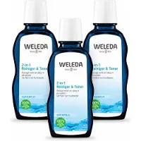 Weleda 3 x - Reiniger & Toner 2‑in‑1 - 100 ml - Voordeelverpakking - 3 stuks