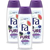Fa 3 x - Douchegel - Pure Freshness - Acai & Guave - Verfrissend & Verzorgend - 250 ml - Voordeelverpakking - 3 stuks