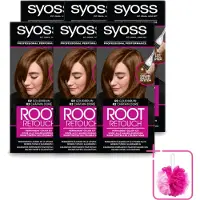 Syoss 6 x - Haarverf - Uitgroeiset - R2 Goud Bruin - 1 Haarkleuring - Bulkverpakking - Uitgroeiset - Douchemop - Haarkleur