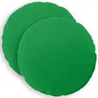 vidaXL Kussensloop 2 st HEERLEN Groen Diam. 30 cm Polyester