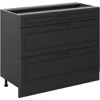 Vicco Keukenonderkast R-Line Antraciet landelijk/Antraciet 100 cm zonder werkblad, Model 71570