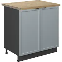 Vicco Wastafelkast Fame-Line Licht blauw-grijs 80 cm , WB Eik, Model 50660