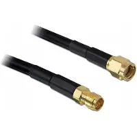 DeLOCK WiFi-antenne Verlengkabel [1x RP-SMA-stekker - 1x RP-SMA-bus] 2.00 m Zwart