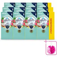 Glade 12 x - Touch & Fresh - Exotic Tropical Blossoms - 2x 10 ml - Bulkverpakking - Geur - Douchemop - Frisheid