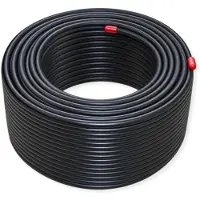 Pro RG59 75 Ohm coaxkabel op rol voor binnen - 6,2mm / zwart - 100 meter